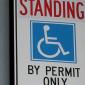 No Standing Handicap Sign