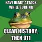 Have Heart Attack While Surfing