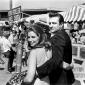 Johnny Cash and June Carter Cash at a fair in 1968