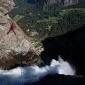 Highlining over Yosemite Falls