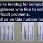 Looking For Computer Engineers