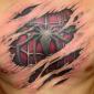 Spider-Man Chest Tattoo