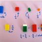 Easy way to teach fractions using Legos to children