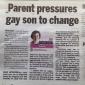 Parent Pressures Gay Son