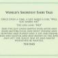 World's shortest fairy tale