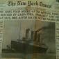 New York Times Headline - Titanic Sinks