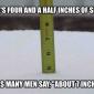 Four and a half inches