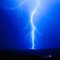 Lightning During a Heavy Thunderstorm