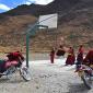 Buddhist Monks Playing Basketball