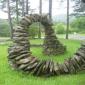 Freestanding Helix Stone Sculpture