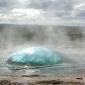 A geyser right before eruption