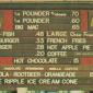 McDonald's menu from 1972