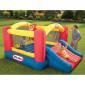 "Bouncy house" blows away, seriously injures two young boys