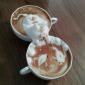 Coffee foam art