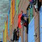 Window washers at Children's Hospital of Pittsburgh