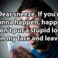 Dear Sneeze