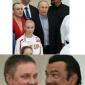 Steven Seagal gives Vladimir Putin bunny ears