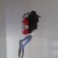 Fire extinguisher wall decal