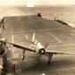 Crash landing on a carrier in the Pacific