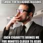 Smoking for religious reasons