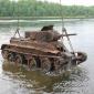 Soviet WWII Era Tank Being Pulled From a Lake